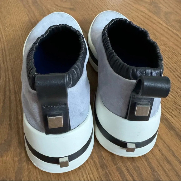 Stuart Weitzman 612 Dove Tail Blue Gray Suede leather sneakers Women’s size 8.5 - Picture 6 of 16